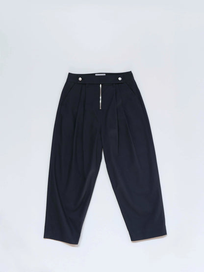 #002 RAW ZIP TROUSERS
